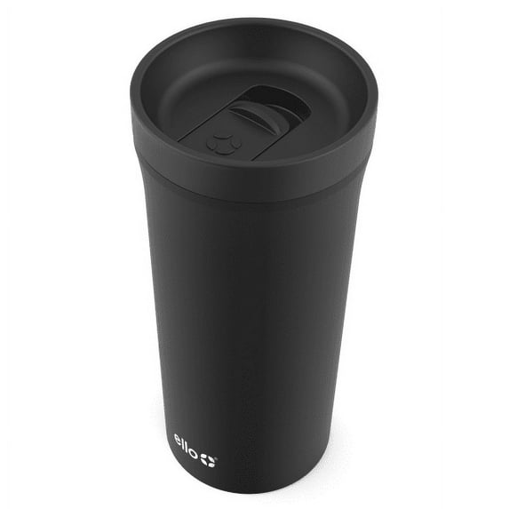 Ello Arabica Stainless Steel Travel Mug, 14 Oz, Black