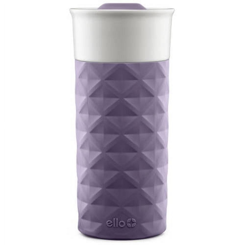 16 oz purple journey travel cup with lid and straw [3340049