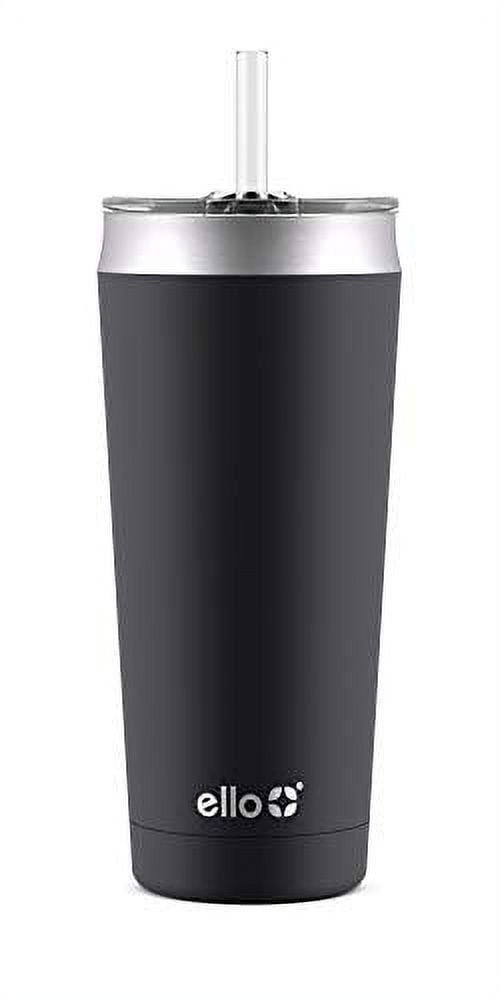 Ello Beacon Vacuum Insulated Stainless Steel Tumbler, Grey, 24 oz.