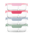 thumbnail interactive-video image 1 of Ello Color Lock 8pc 3.4 Cup Divided  Glass Meal Prep Set, 1 of 13