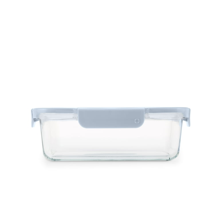Ello Color Lock 5-Cup Glass Rectangle Food Storage Container - Walmart.com