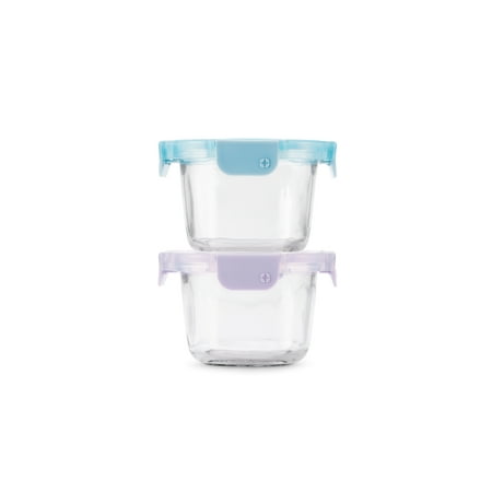 Ello Color Lock Clear Glass Leak-Proof Food Storage Container (2 Count) price history and forecast - Ello 140-C224-267-2