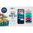 thumbnail image 1 of Ello Duraglass Meal Prep Set, 10 Piece 3.4 Cup Silicone and Glass Food Storage Containers, 1 of 11