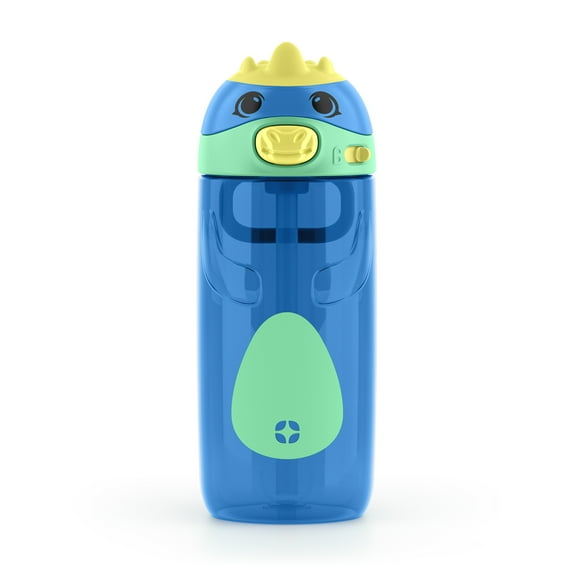 Ello Ellies 16oz PP Water Bottle, Blue Dino