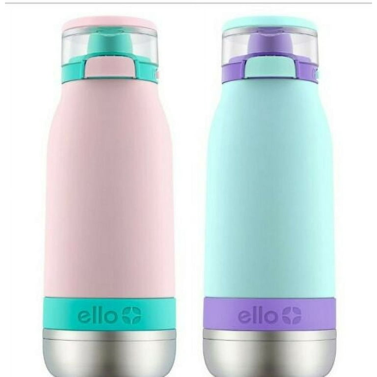 Ello 14oz Stainless Steel Emma Kids' Water Bottle Light Pink