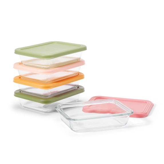 Ello Everyday 3 Cup 10 Piece Glass Nesting Meal Prep Set