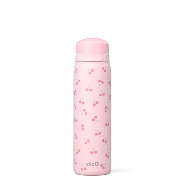 Ello Flip & Fill 22oz Insulated Stainless Steel Water Bottle, Leak
