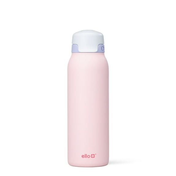 Ello Flip & Fill 32oz Stainless Steel Water Bottle, Pink