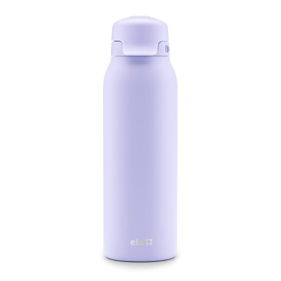Ello Flip & Fill 32oz Stainless Steel Water Bottle, Lavender