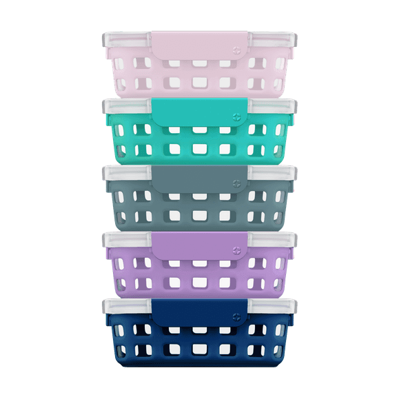 Ello Glass 3.4 Cup 27 Ounce Duraglass Food Storage Meal Prep Container Set, 10 Piece