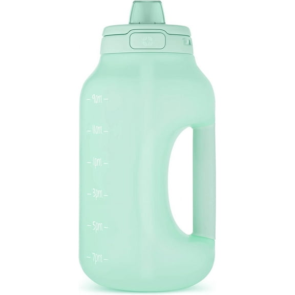 Ello Hydra 64oz Half Gallon Water Jug with Handle with Straw and Leak-Proof Locking, BPA Free Yucca Plastic