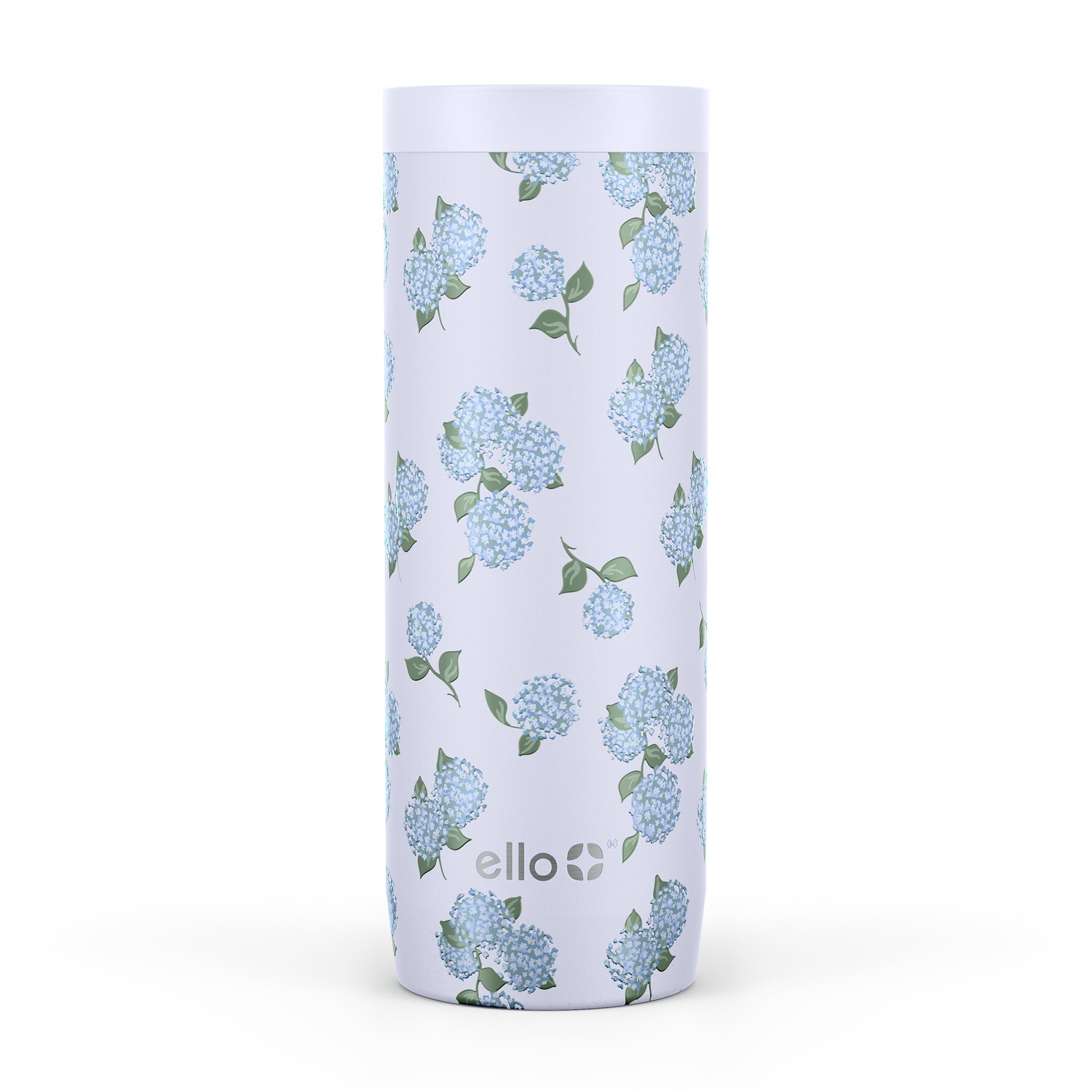 Ello Ultra Clean 18oz Stainless Steel Coffee Mug, Hydrangea Bloom