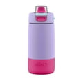 thumbnail image 1 of Ello Kids Colby 12oz Stainless Steel Insulated Water Bottle with Straw and Built-In Silicone Coaster (Lilac/Pink), 1 of 11