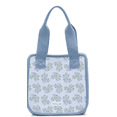 thumbnail image 1 of Ello Floral Hydrangeas Insulated Neoprene Lunch Tote with Zipper, Blue, 1 of 6