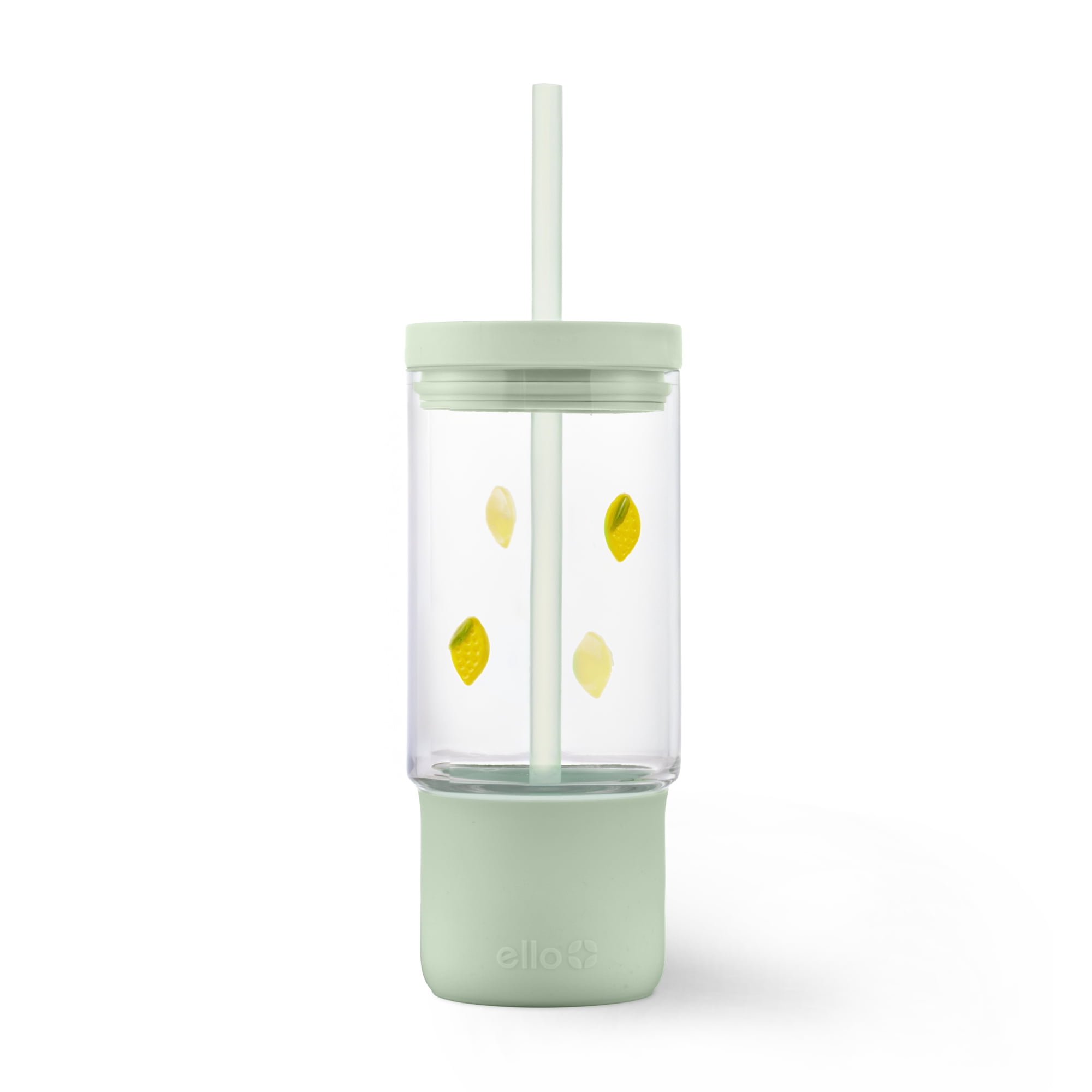 Ello Nova Charmed 18oz Glass Tumbler - Lemons