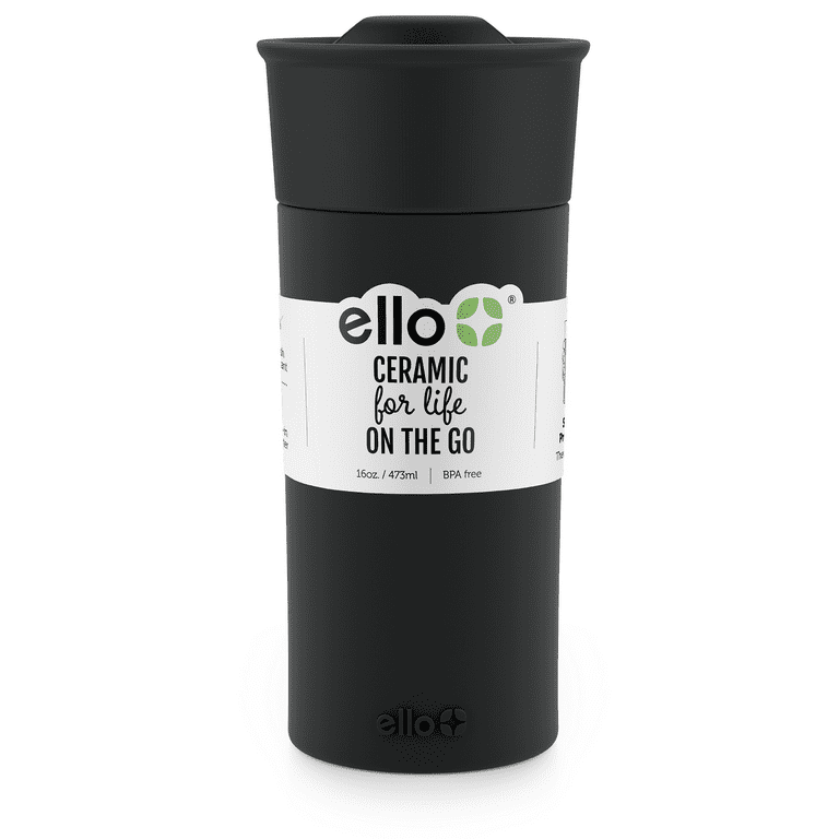 Ello Ogden BPA-Free Ceramic Travel Mug with Lid, 16-Ounce - Walmart.com