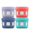 Ello Plastic Reusable Condiment Travel Containers with ScrewTop Leak