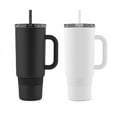 thumbnail image 1 of Ello Port 40-oz. Stainless Steel Tumbler with Handle, Black and White, 2 pk., 1 of 5