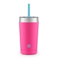 thumbnail image 1 of Ello Rise Vacuum Insulated Stainless Steel Kids Tumbler with Optional Straw, Popscicle Pink, 12 oz., 1 of 4
