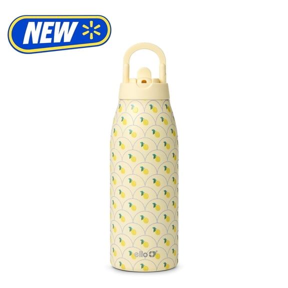 Ello Sip & Scroll 32oz Stainless Steel Leakproof Insulated Water Bottle