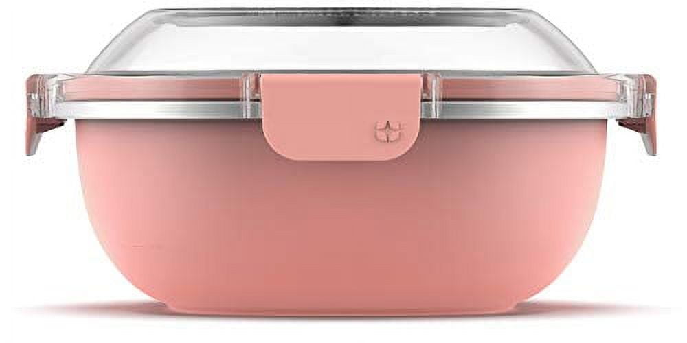 Ello Stainless Steel 5 Cup Lunch Bowl Food Storage Container, Peach