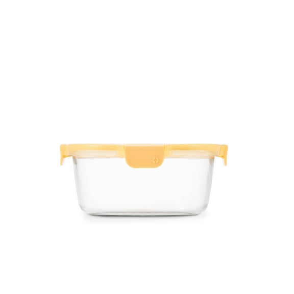 Ello Color Lock 7 Cup Round Glass Food Storage Container