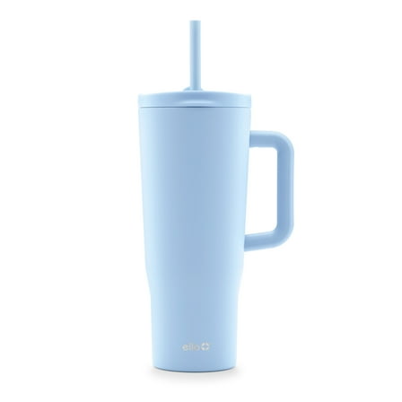Ello Ultra Clean 40 oz Stainless Steel Tumbler with Handle, Blue