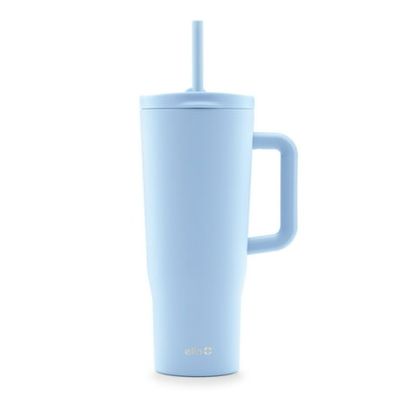 Ello Ultra Clean 40 oz Stainless Steel Tumbler with Handle, Blue
