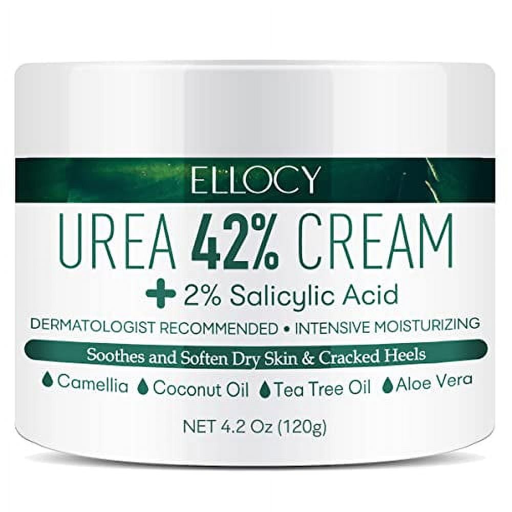 Ellocy Urea 42 Foot Cream, Salicylic Acid, 4.2 Oz, Best Callus Remover