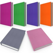 Ellopi 8" x 10" Stretchable Book Covers Solid Book Sox, 6 Ct