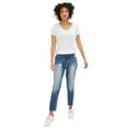 thumbnail image 1 of Ellos Comfortable Women's Plus Size Boyfriend Jeans Stretch Denim Mid-Rise, 1 of 7
