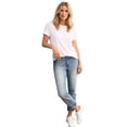 thumbnail image 1 of Ellos Comfortable Women's Plus Size Boyfriend Jeans Stretch Denim Mid-Rise, 1 of 6