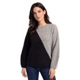 thumbnail image 1 of Ellos Plus Size Colorblock Pullover Sweater, 1 of 4