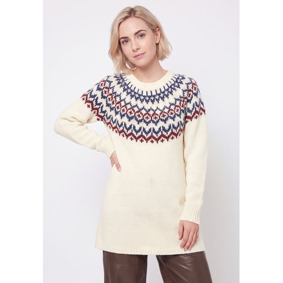 Ellos Plus Size Fair Isle Sweater Tunic