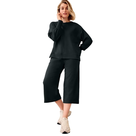Ellos Plus Size French Terry Crewneck Sweatshirt