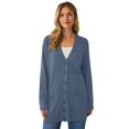 thumbnail image 1 of Ellos Plus Size Long Button Front Cardigan, 1 of 6
