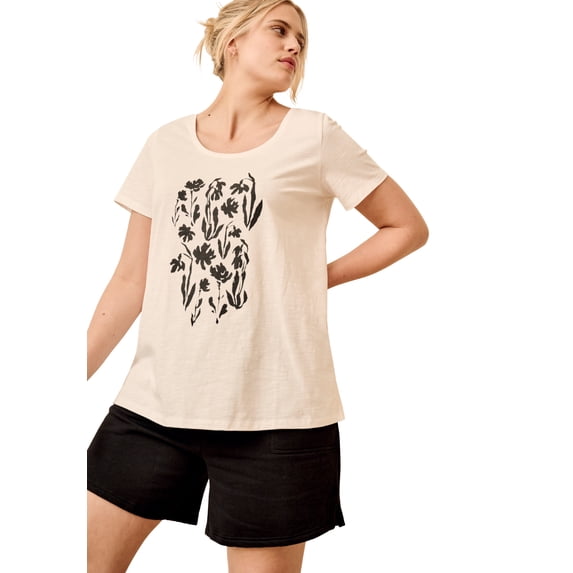Ellos Plus Size Love Graphic Tee