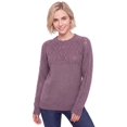 thumbnail image 1 of Ellos Plus Size Pointelle Yoke Pullover Sweater, 1 of 4