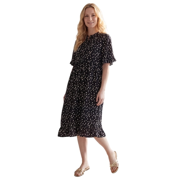 Ellos Plus Size Ruffled Empire Dress