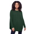 thumbnail image 1 of Ellos Plus Size Scoopneck Long Sleeve Pullover Poncho Sweater, 1 of 4
