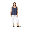 thumbnail image 1 of Ellos Plus Size Seamed Capris Pants, 1 of 5