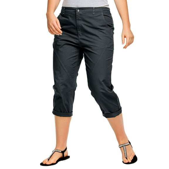 Ellos Plus Size Seamed Capris Pants