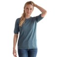 thumbnail image 1 of Ellos Plus Size Short Sleeve Fine Knit Pullover, 1 of 3
