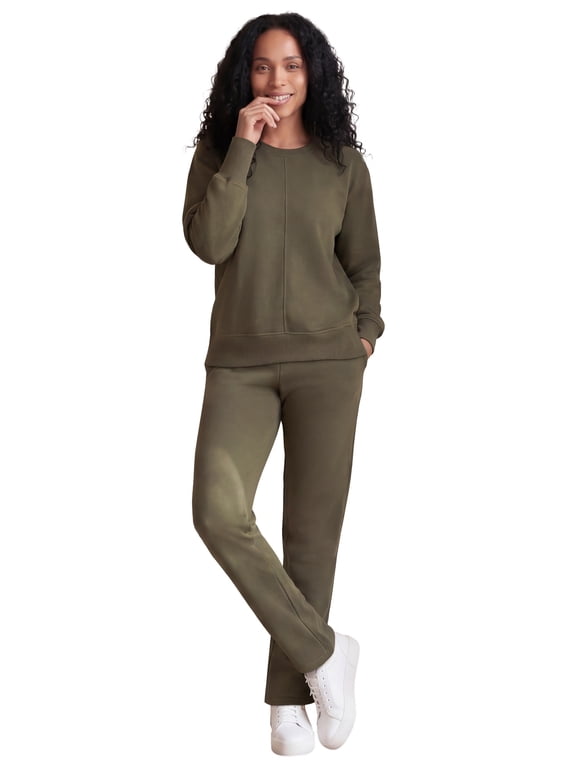 Plus Size Studio French Terry Straight Leg Sweatpants