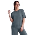 thumbnail image 1 of Ellos Plus Size Studio Short Sleeve French Terry Crewneck, 1 of 3
