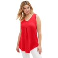 thumbnail image 1 of Ellos Plus Size Tank Tunic With Inverted Pleat, 1 of 2