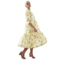 thumbnail image 1 of Ellos Plus Size Tiered Cotton Midi Dress, 1 of 6
