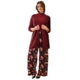 thumbnail image 1 of Ellos Plus Size Wide-Leg Soft Pants With Back Elastic, 1 of 4