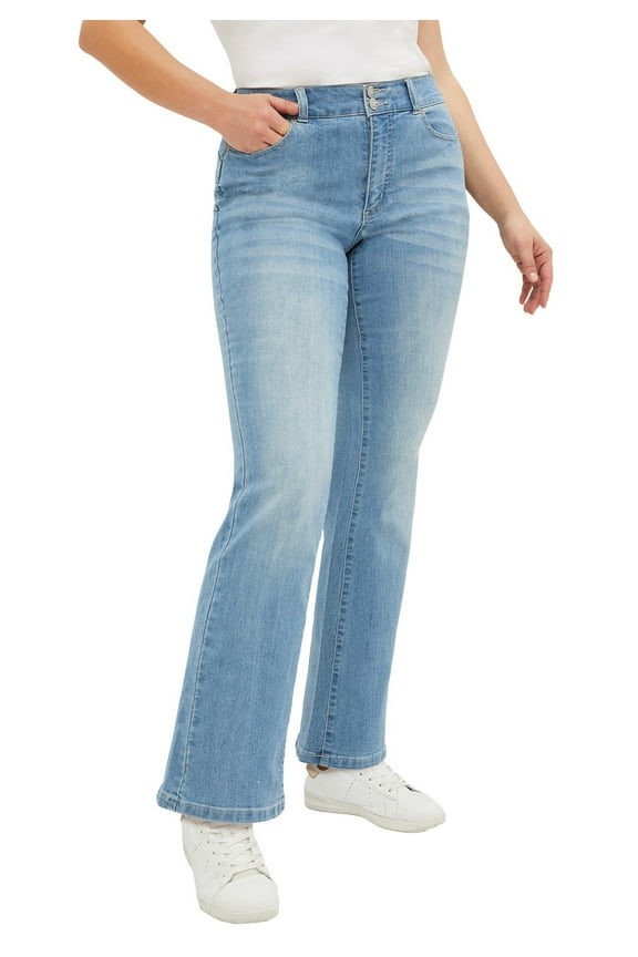 Women's Back Elastic Bootcut Jeans Jeans