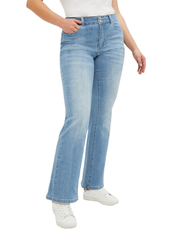Women's Back Elastic Bootcut Jeans Jeans